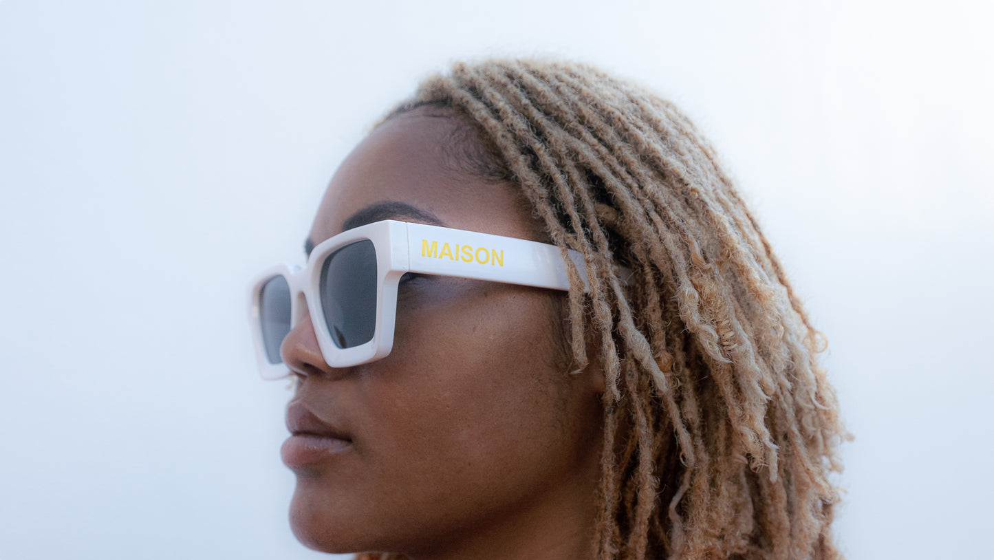 Maison X White Onyx Glasses
