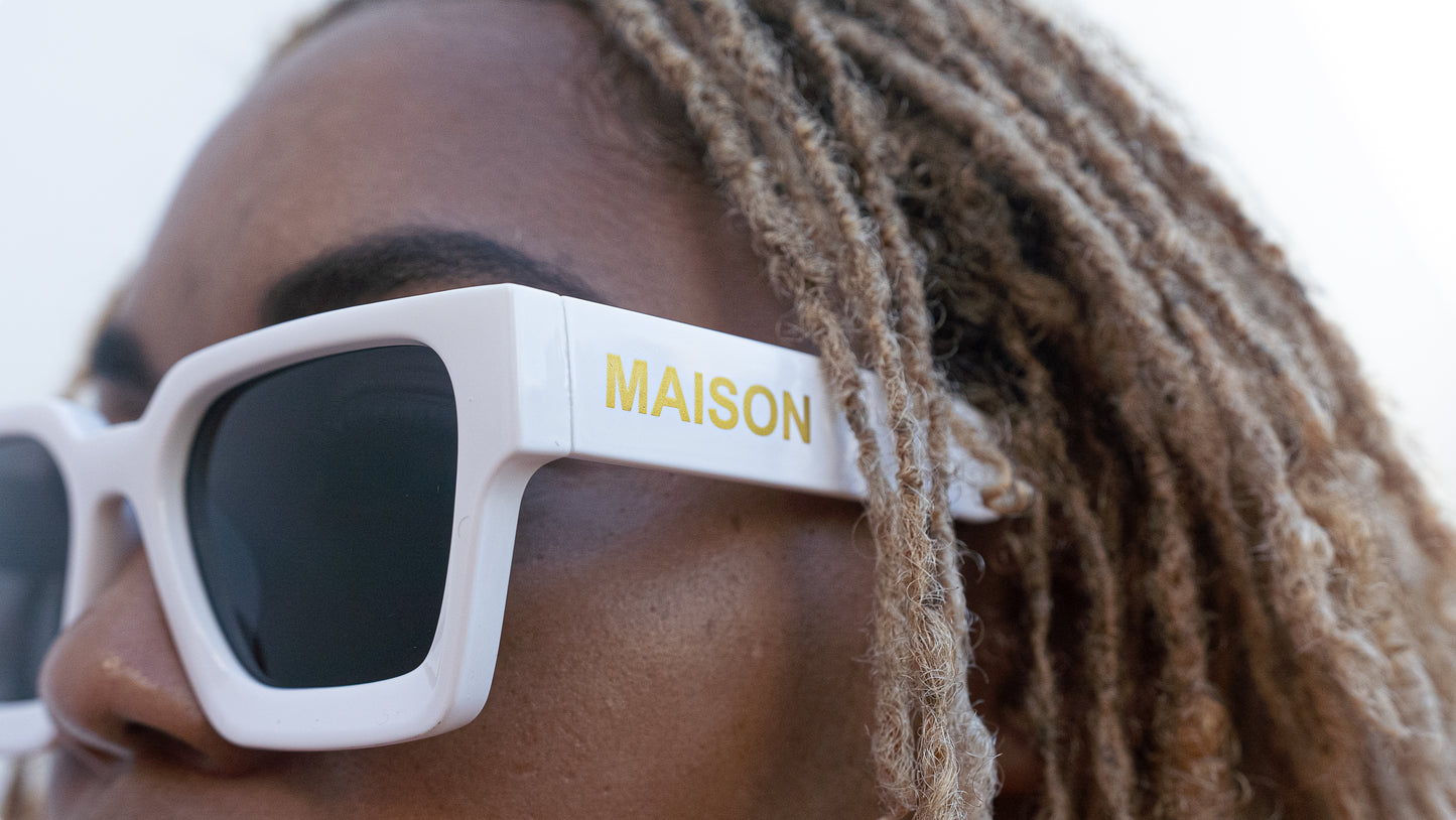 Maison X White Onyx Glasses