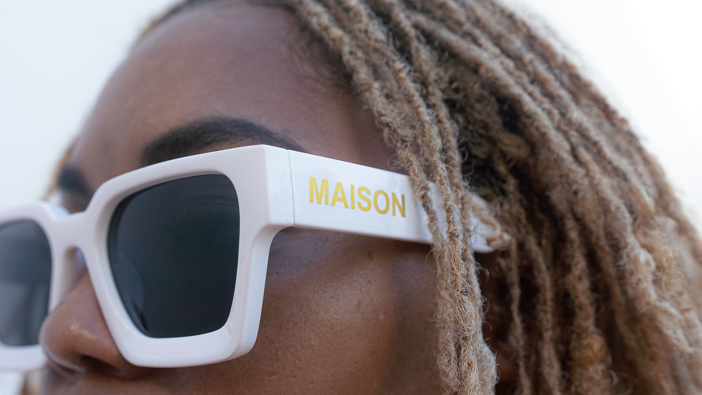 Maison X White Onyx Glasses
